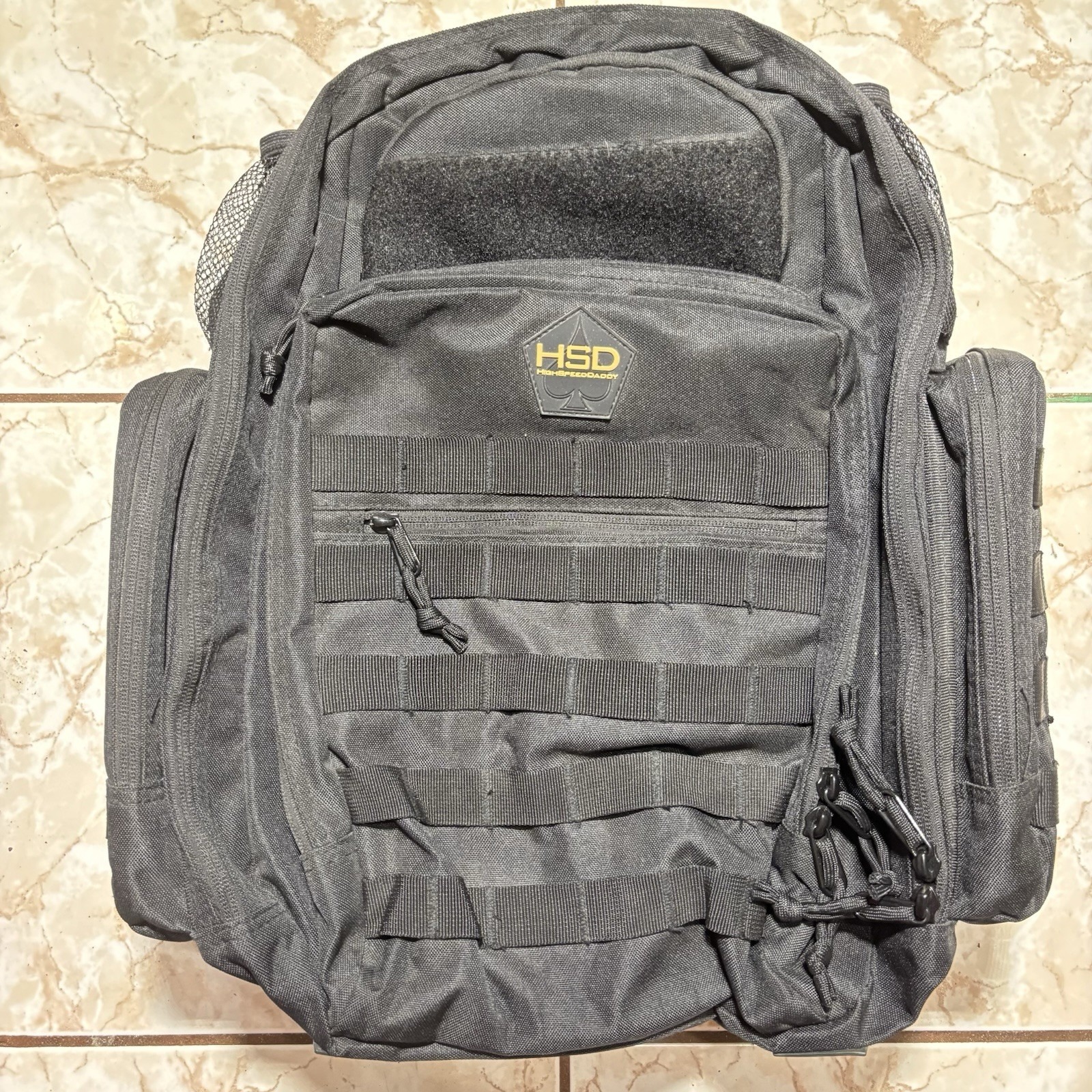 Hsd Highspeeddaddy Tactical Men's Backpack Baby Diaper Bag Black Veteran